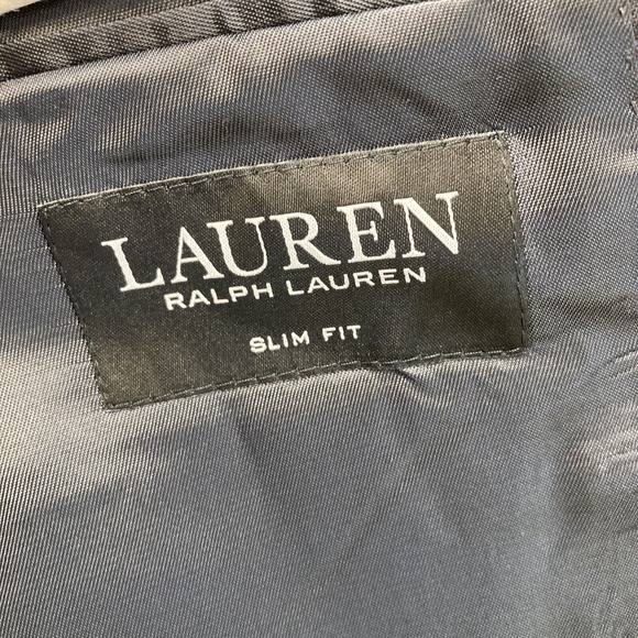 Lauren Ralph Lauren Slim Fit Mens 100% Wool Coat Blazer 2-Button Jacket Size 46R - Picture 9 of 16